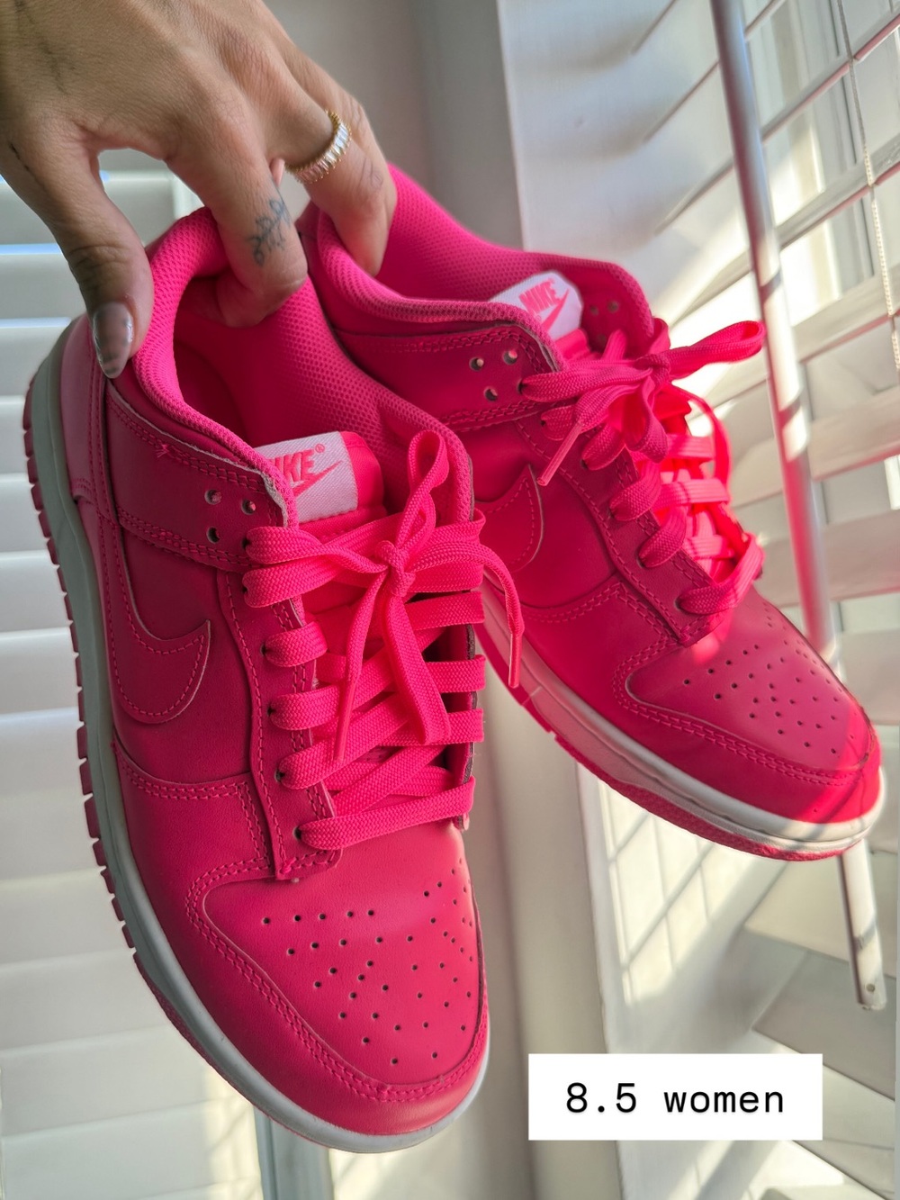 Nike Women's Hot Pink Low-Top Sneakers